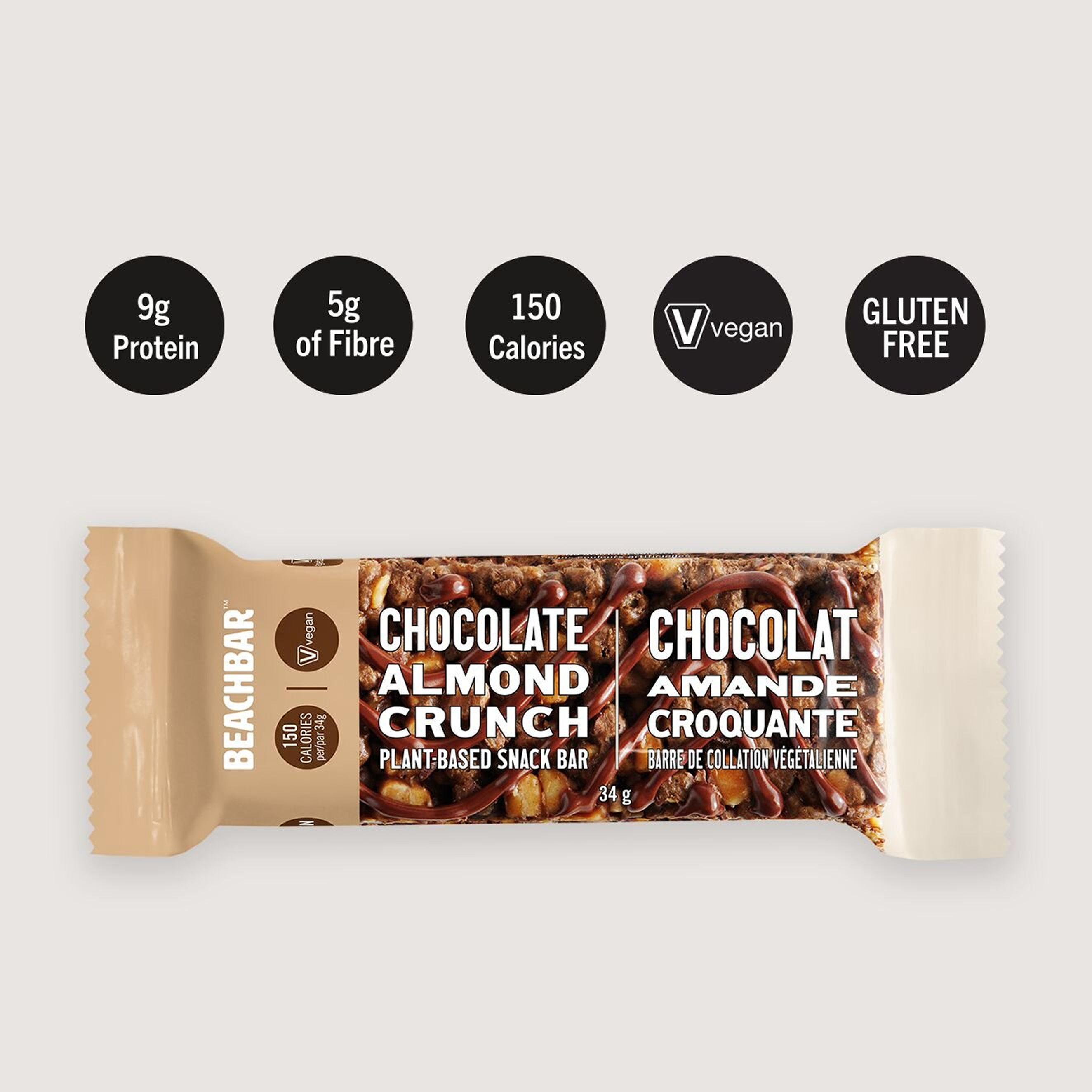 Beachbar Chocolate Almond Crunch bar
