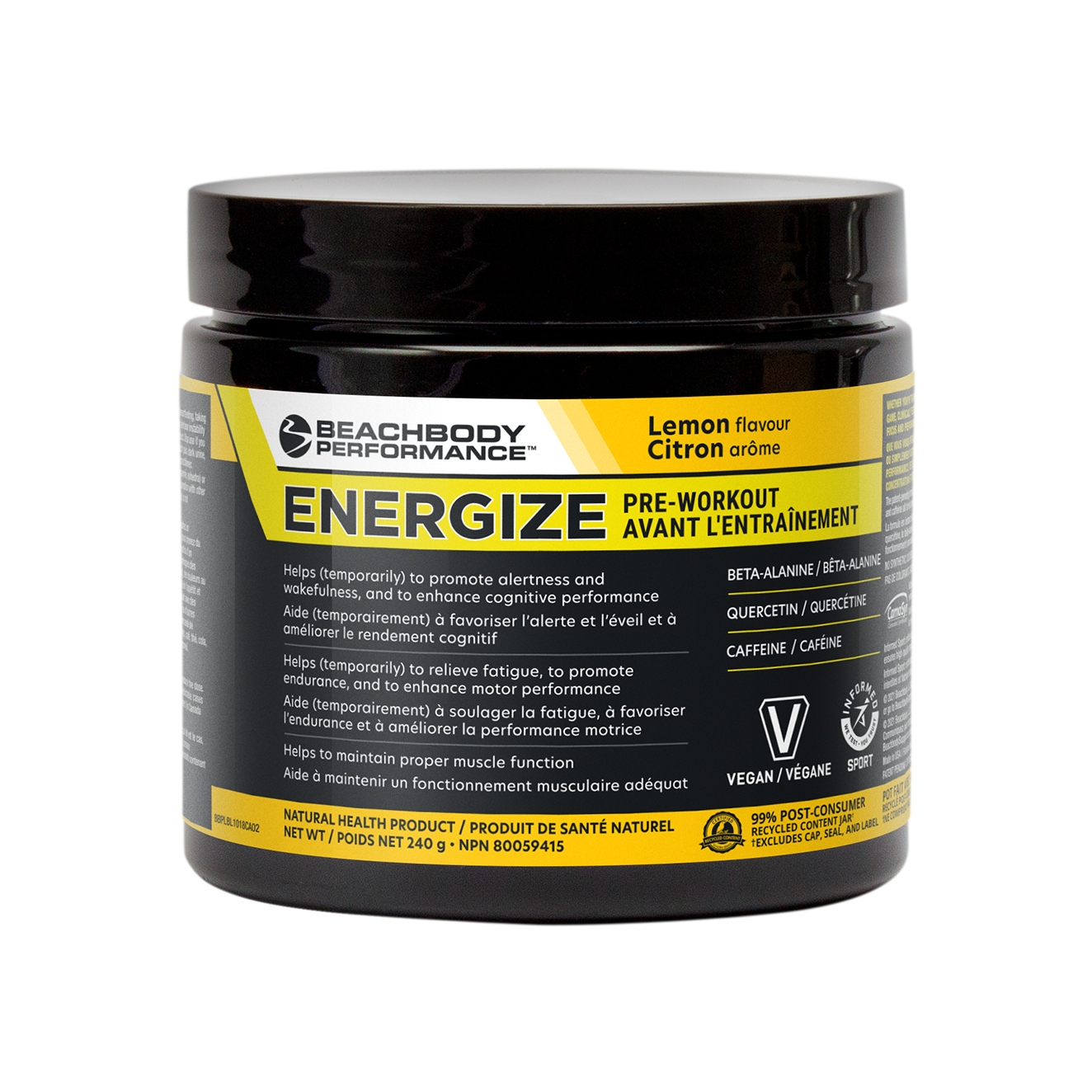 Energize Lemon tub