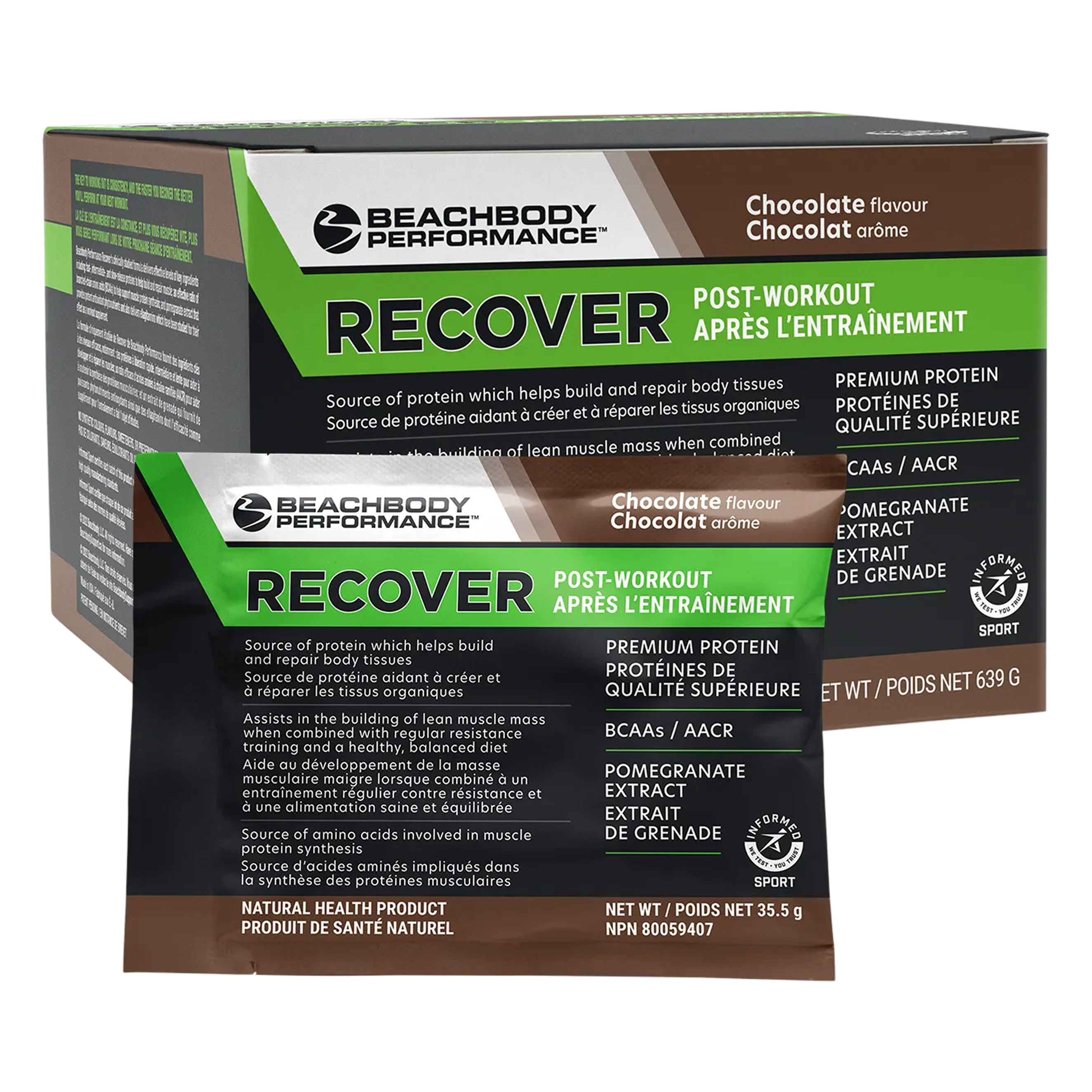 Bodi Recover Chocolate Whey 18 Serving Packets