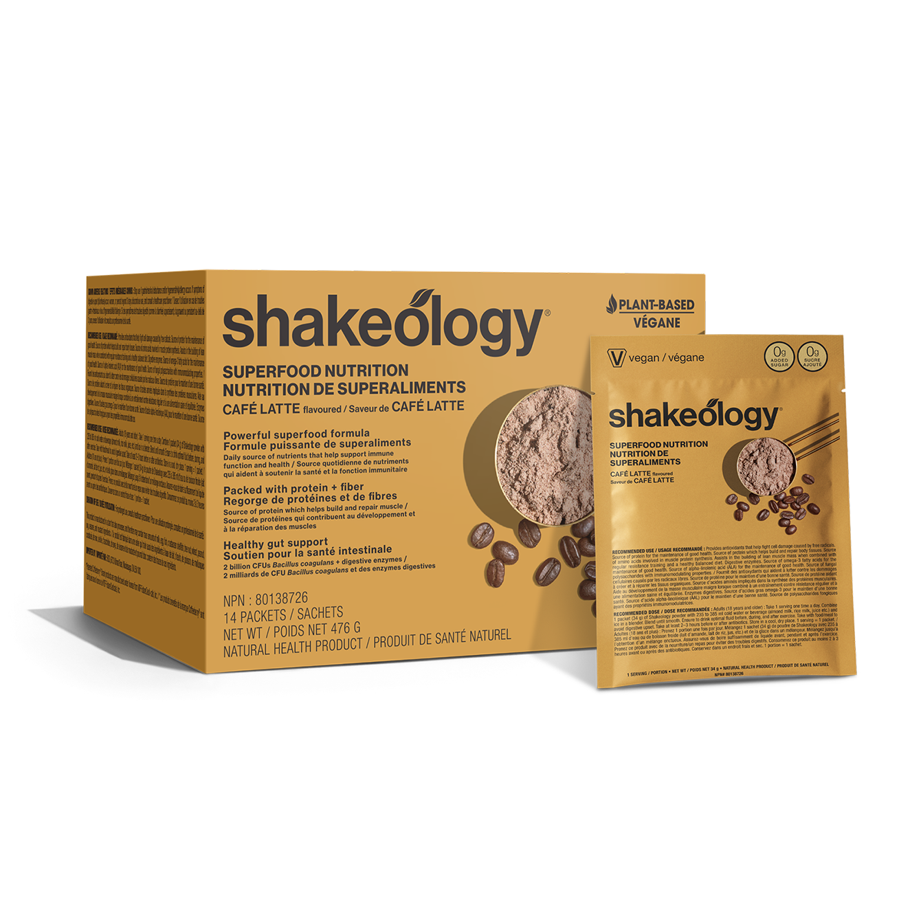 Shakeology 0g Sugar Cafe Latte Vegan
